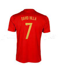 Nueva equipacion DAVID VILLA del Spain para Copa del mundo 2014
